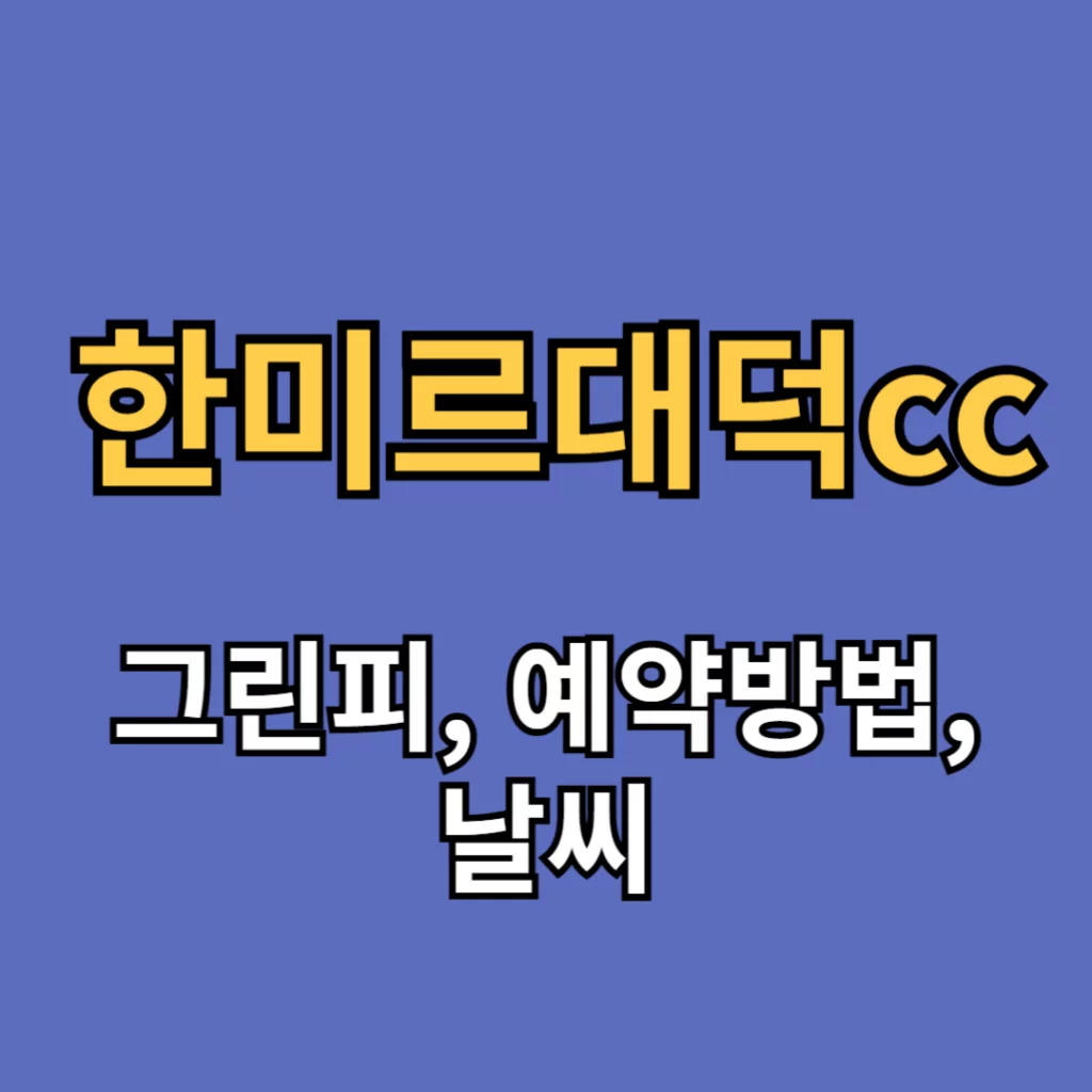 한미르대덕cc