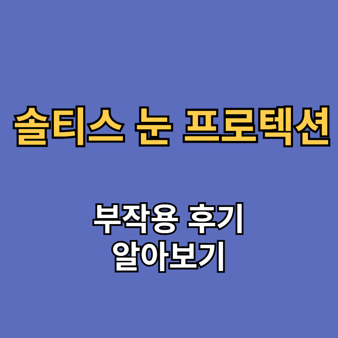 솔티스 눈 프로텍션