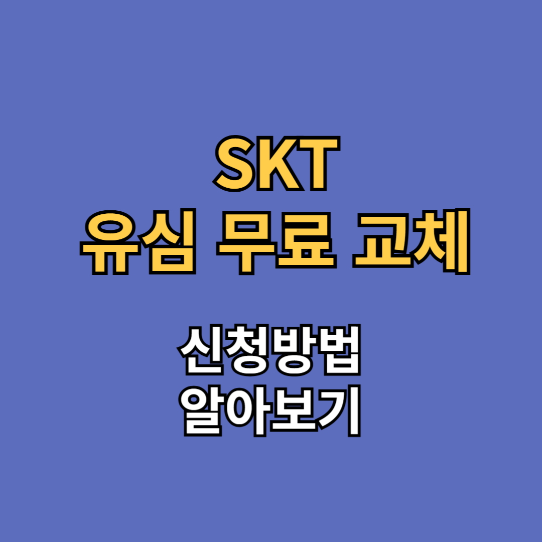 skt 유심 무료 교체