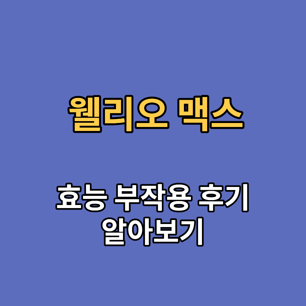 웰리오맥스
