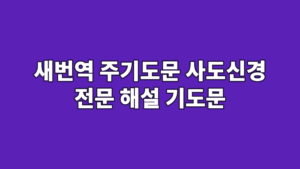 새번역 주기도문 사도신경 전문 해설 기도문