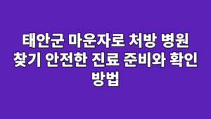 태안군 마운자로 처방 병원 찾기 안전한 진료 준비와 확인 방법