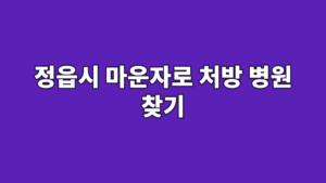 정읍시 마운자로 처방 병원 찾기